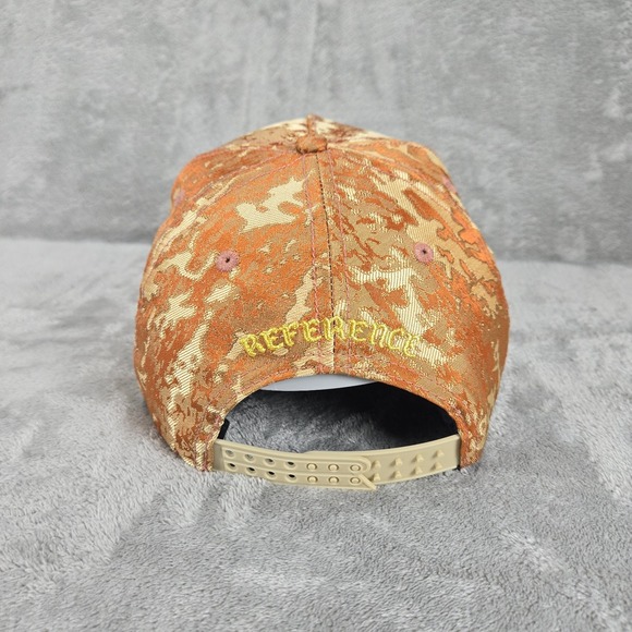 Reference Brand Luxe Hat Snapback Baseball Cap Camo Orange OSFM - Picture 3 of 7